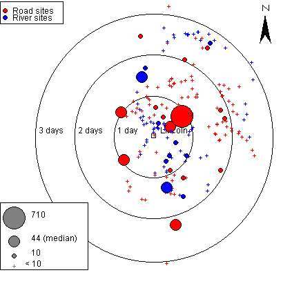 Pottery distribution map