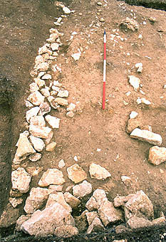 Area 1 - remaining stones of the wall.