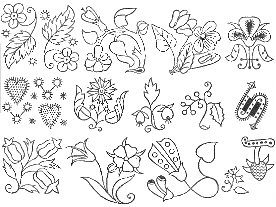 Design sheet for needlework