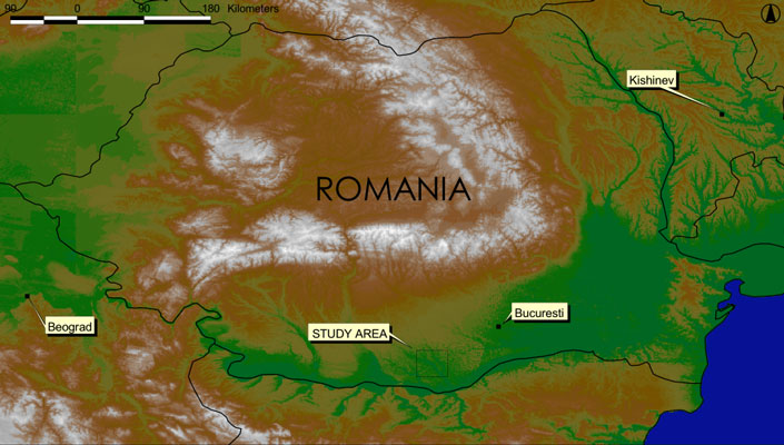 Map of Romania