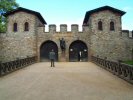 reconstructed entrance of the Roman fort at Saalburg