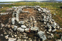 an excavated blackhouse