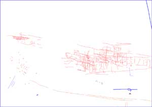 Digitised plots of crop marks from aerial photographs