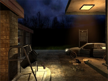 Image of petrol station.