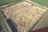 Early Roman Masonry Buildings 1 and 2 from the south-west