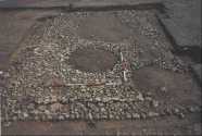 Masonry Building 1 - Room 3: flint floor from the north-west