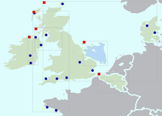 distribution of sites