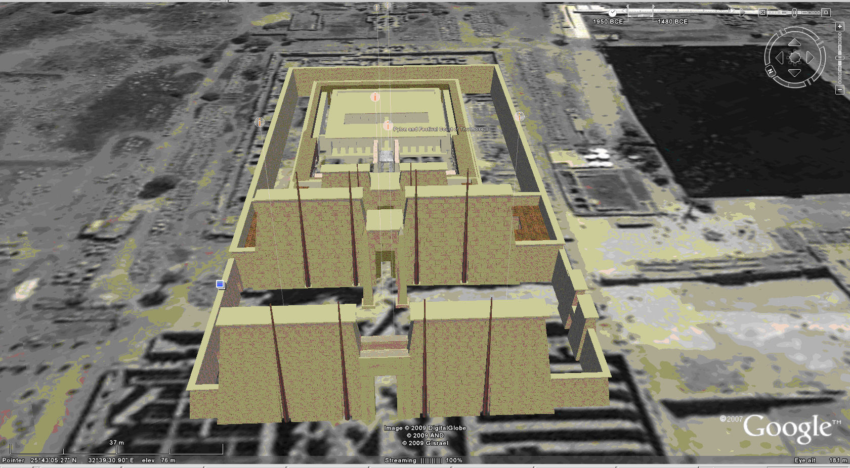 Digital Karnak in Google Earth