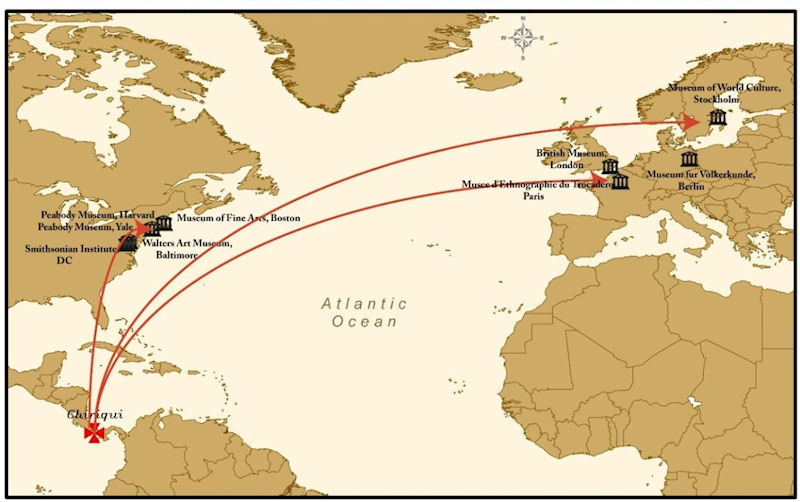 Figure 8: Chiriqui artefacts in major museum collections