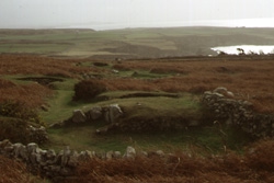 Remains of hut at Ty Mawr on Holyhead Mountain. 