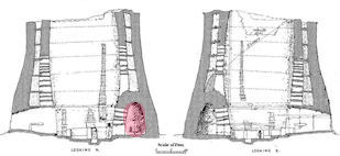 Small broch section showing area