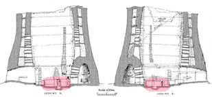 Small broch section showing area