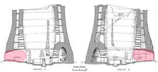 Small broch section showing area