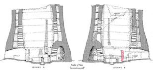 Small broch section showing area