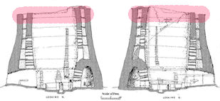 Small broch section showing area