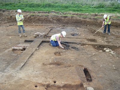 Ottery St Mary - Area 2 Building mid-excavation working shot