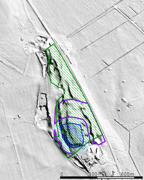 A relief map showing the Pahnimägi hill