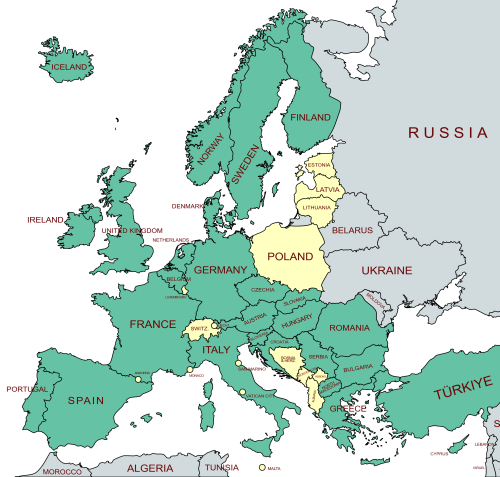 A map of Europe