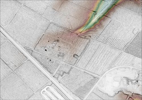 A map of the site of the German radar base in Lanaken