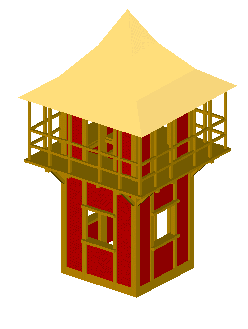 A rendered alternative tower model