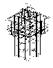 Wire frame CAD model of tower