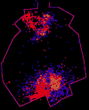 GIS incidence matrix - clay daub with lead overlay