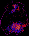 GIS incidence matrix - clay daub with pottery overlay