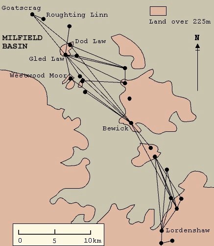 Fig 5: Northumberlamd Rock carving distribution